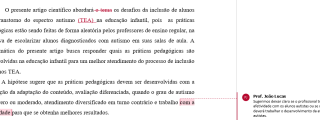 Clareza das ideias.