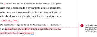 Sugestão de reescrita (nova)