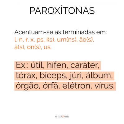 paroxítonas